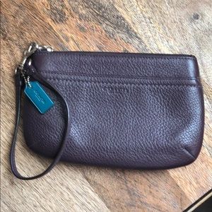 Coach Leather Wristlet